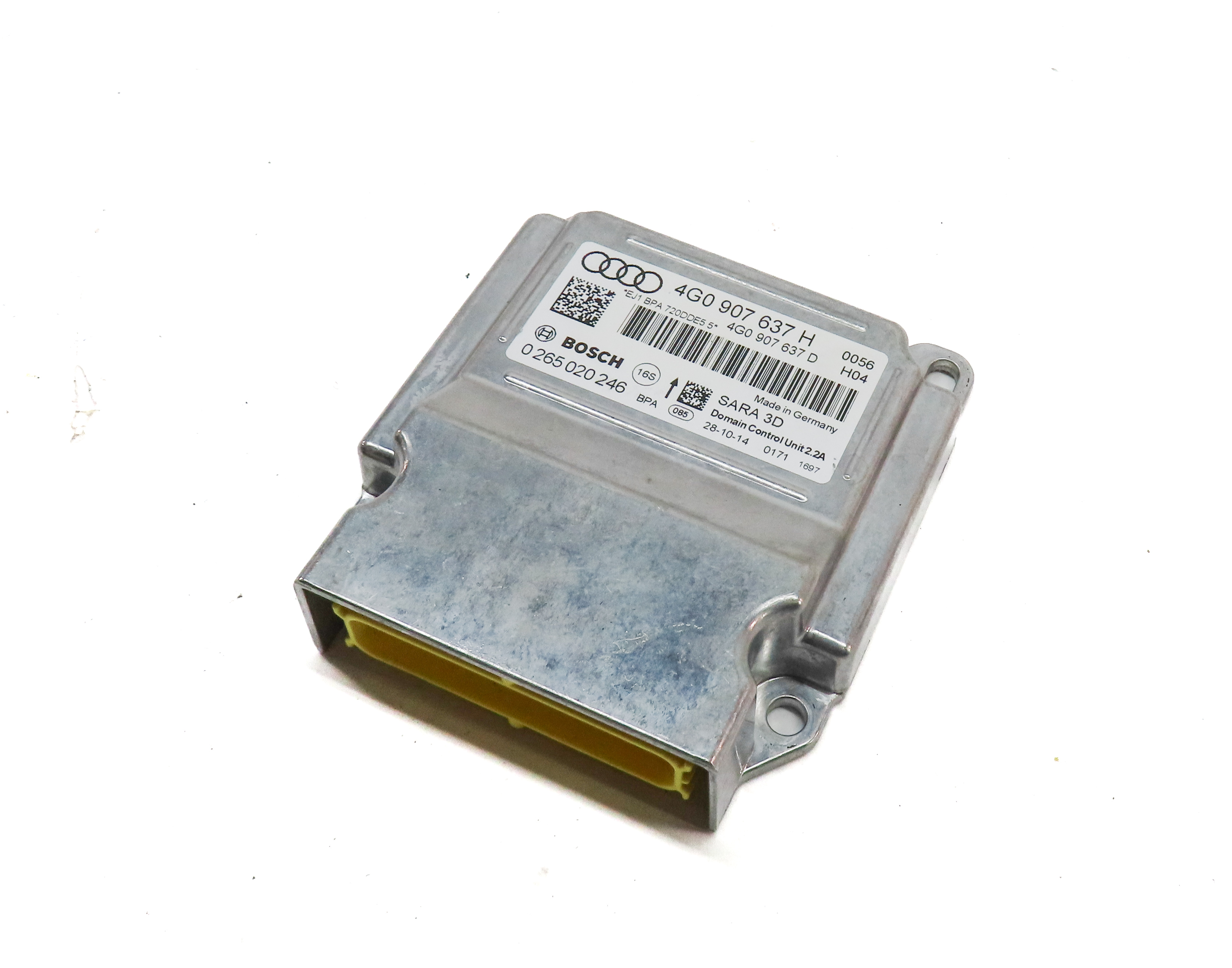 2015 AUDI A6 (C7) YAW TURN RATE ACCELERATOR SPEED RATE SENSOR MODULE — exact item pictured